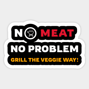 Vegan Grill Sticker